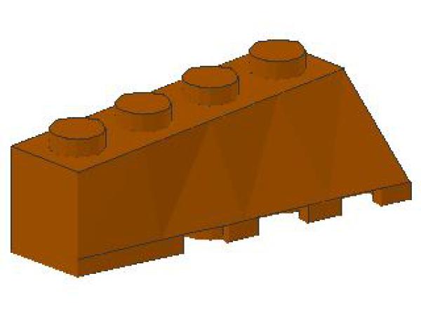 Lego Wedge, angled, left 4 x 2 (43721) dark orange