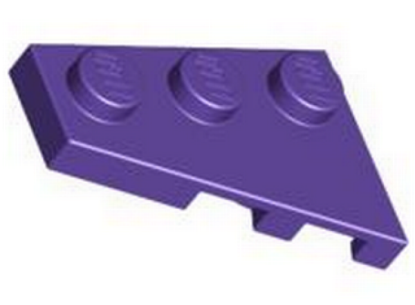 Lego Wedge Plate 3 x 2 (43723) dark purple