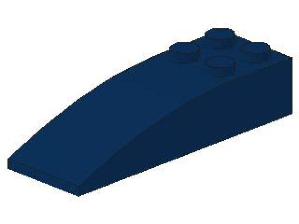 Lego Slope Stone, curved 6 x 2 x 1 (44126) dark blue