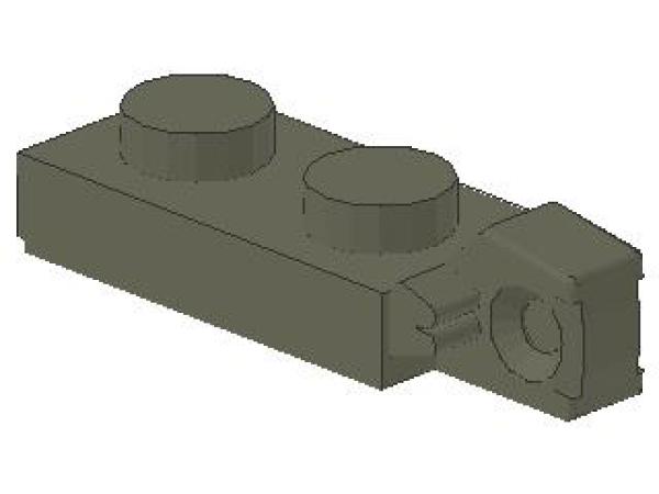 Lego Scharnier Platte 1 x 2 (44301a) dunkel grau