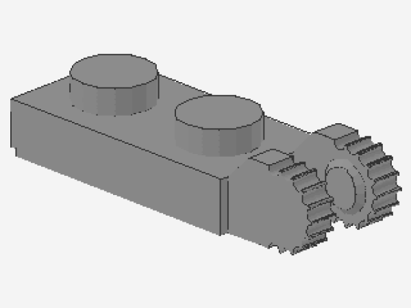 Lego Hinge Plate 1 x 2 (44302a) light bluish gray