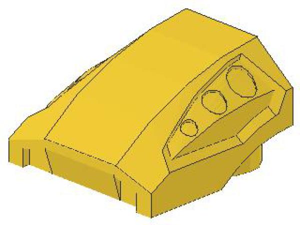 Lego Slope Stone, curved 2 x 2 x 1 (44675) yellow