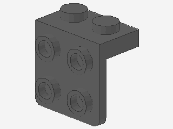 Lego Winkelträger 1 x 2 - 2 x 2 (44728) dunkel bläulich grau