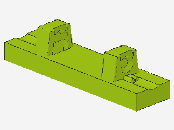 Lego Scharnier Fliese 1 x 4 (44822) limone