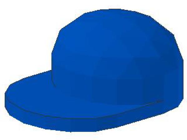 Lego Minifigure Cap, long Screen, blue