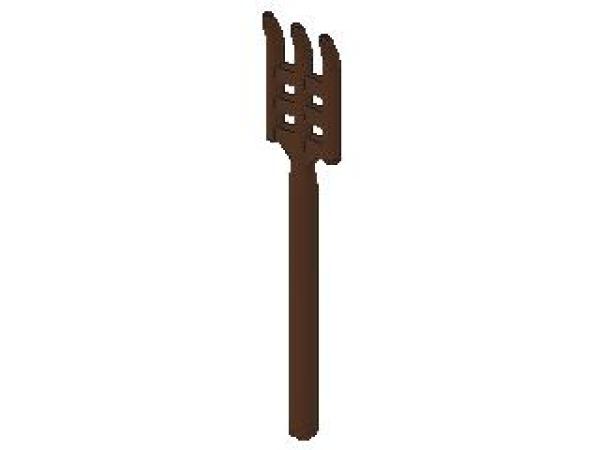 Lego Minifigure Pitchfork (4496) brown