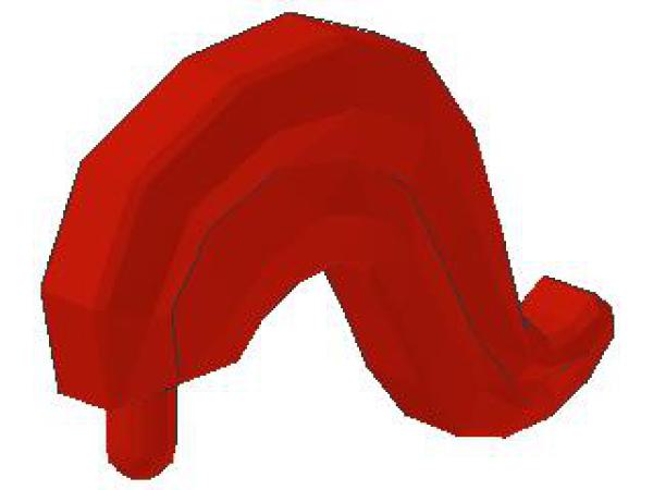 Lego Minifigure Feather, large, red