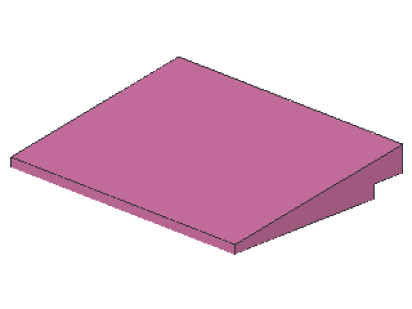 Lego Slope Stone 10° 6 x 8 x 1 (4515) dark pink