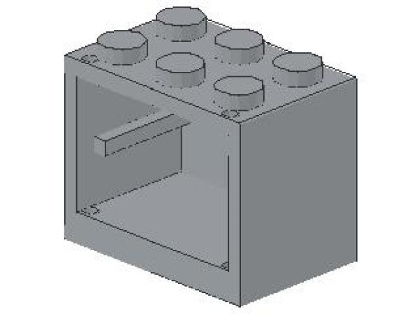 Lego Schrank 2 x 3 x 2 (4532a) hell bläulich grau