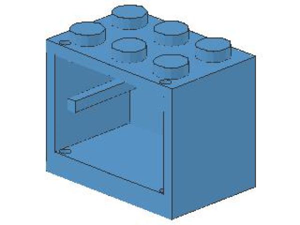 Lego Schrank 2 x 3 x 2 (4532a) mittel blau