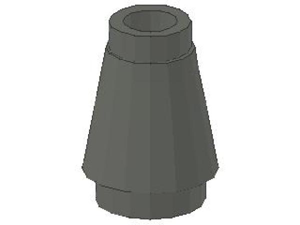 Lego Cone 1 x 1 (4589b) dark bluish gray