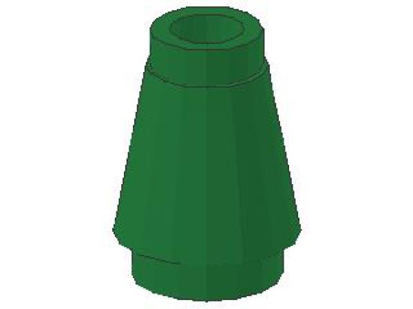 Lego Cone 1 x 1 (4589b) green