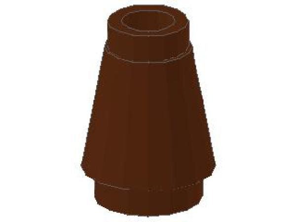 Lego Cone 1 x 1 (4589b) reddish brown