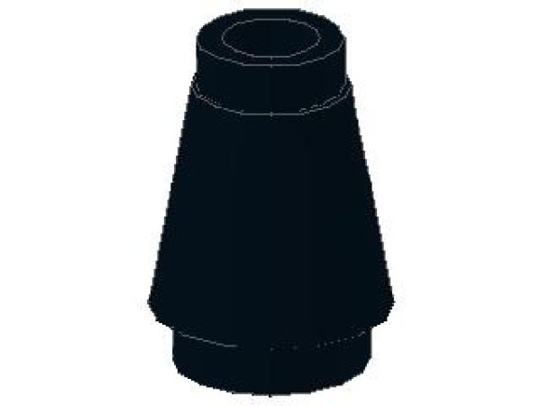 Lego Cone 1 x 1 (4589b) black