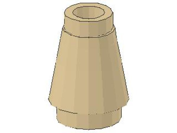 Lego Cone 1 x 1 (4589b) tan