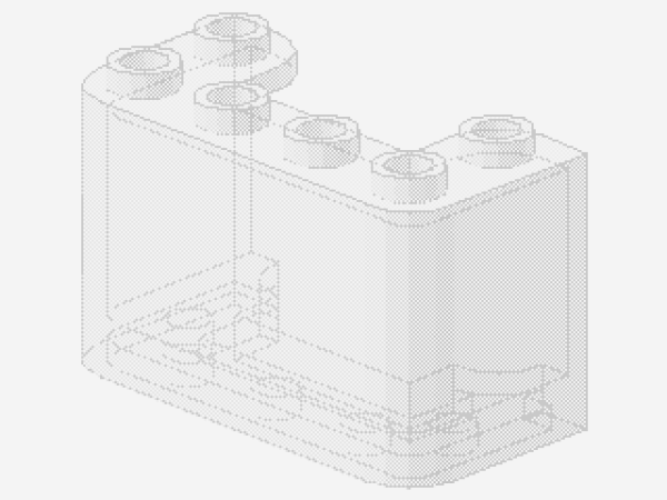 Lego Windschutzscheibe 2 x 4 x 2 (4594) vertikal, transparent