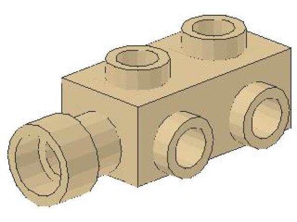 Lego Stein, modifiziert 1 x 2 x 2/3 (4595) tan