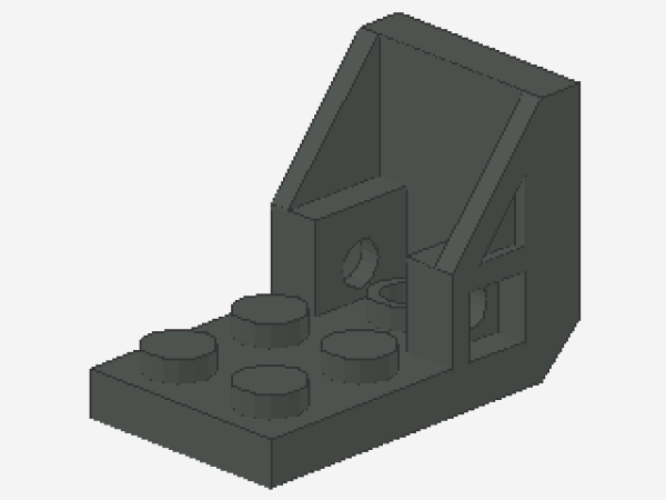 Lego Winkelträger 3 x 2 - 2 x 2 (4198) dunkel grau