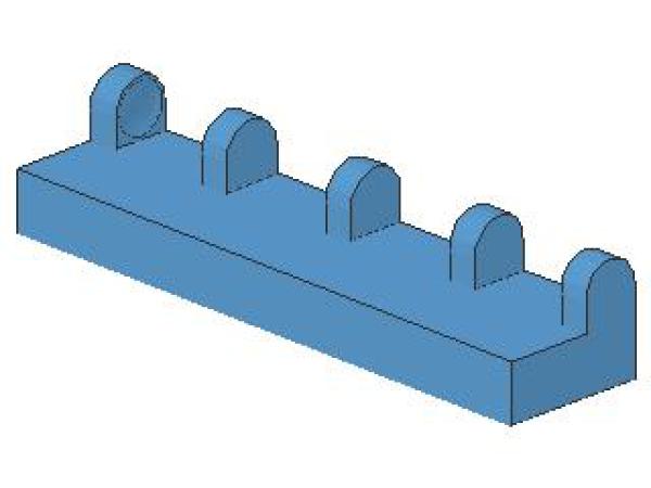 Lego Scharnier Fliese 1 x 4 (4625) mittel blau