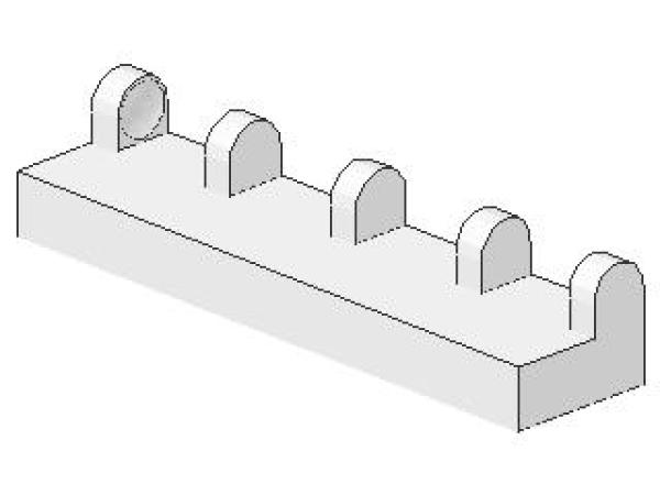 Lego Scharnier Fliese 1 x 4 (4625) weiß