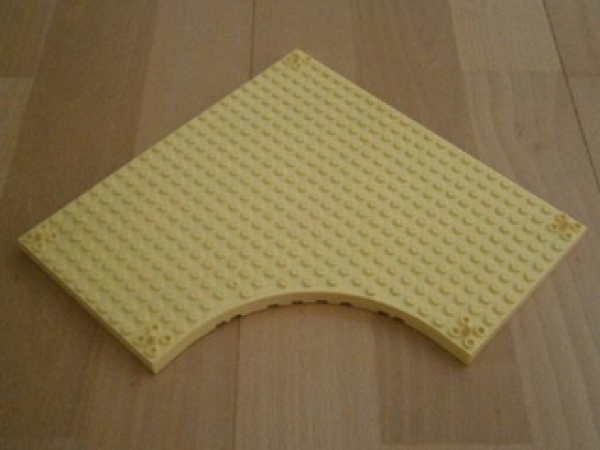 Lego Brick, modified 24 x 24 x 1 (47115) bright light yellow