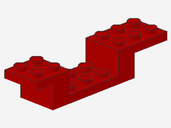 Lego Bracket 8 x 2 x 1 1/3 (4732) red