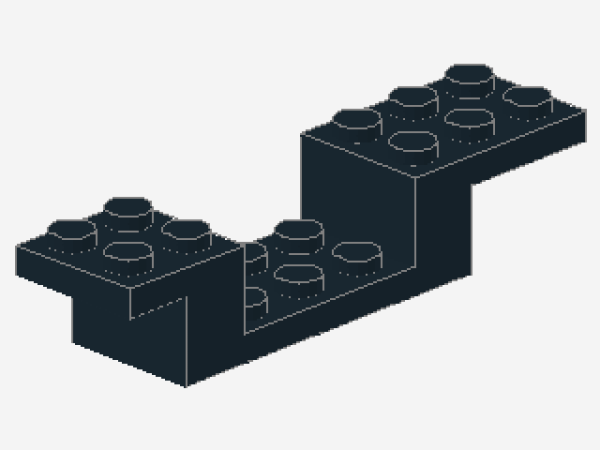 Lego Winkelträger 8 x 2 x 1 1/3 (4732) schwarz