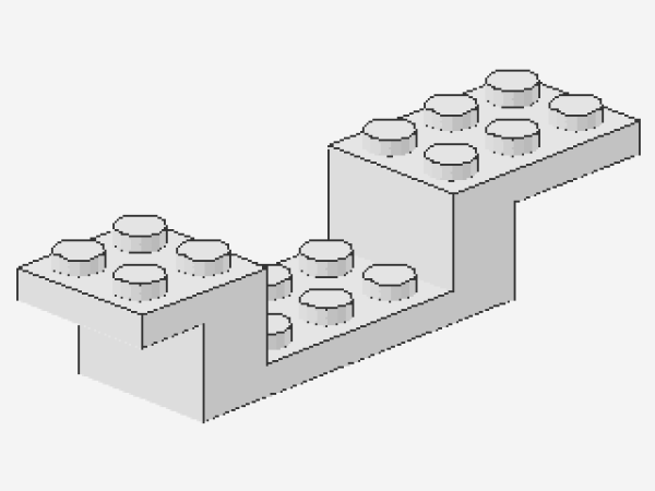 Lego Bracket 8 x 2 x 1 1/3 (4732) white