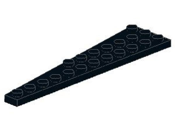 Lego Wedge Plate 12 x 3 (47397) black