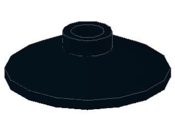 Lego Dish 2 x 2, inverse (4740) black