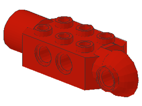 Lego Technic Stein 2 x 3 (47432) rot