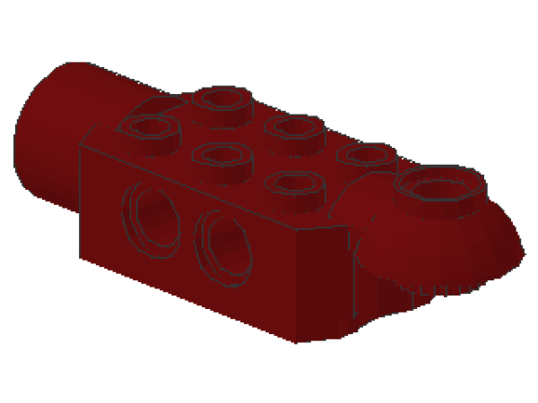 Lego Technic Brick 2 x 3 (47454) dark red