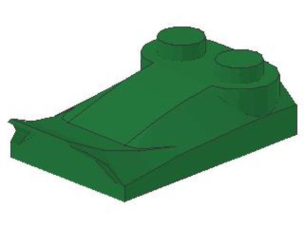 Lego Slope Stone, curved 3 x 2 x 2/3 (47456) green