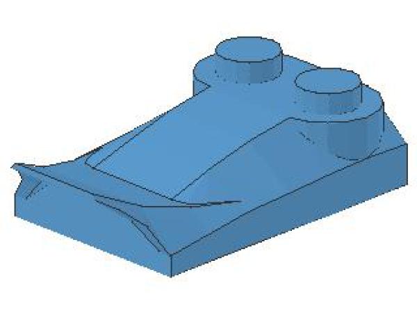 Lego Slope Stone, curved 3 x 2 x 2/3 (47456) medium blue