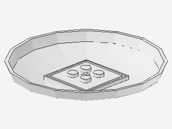 Lego X-Pod, Bodenkappe (47676) weiß