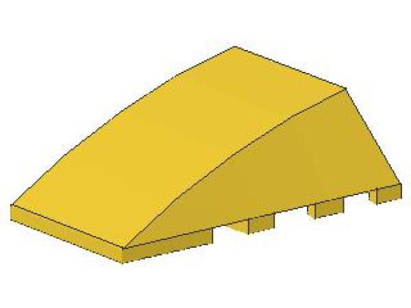 Lego Wedge, without Studs 4 x 4 (47753) yellow