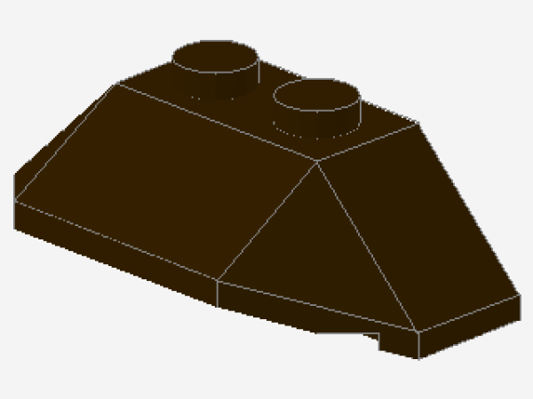 Lego Wedge 2 x 4 (47759) dark brown
