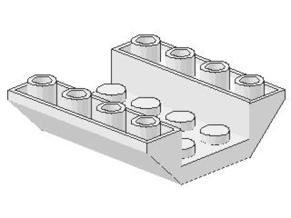 Lego Schrägstein, invers 45° 4 x 4 x 1 (4854) weiß
