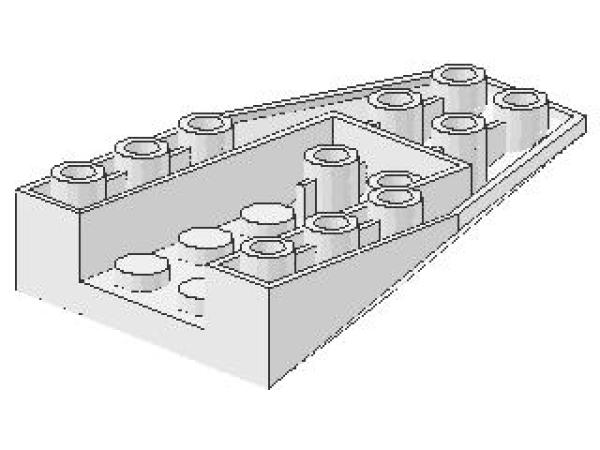 Lego Keil, invers 6 x 4 (4856a) weiß