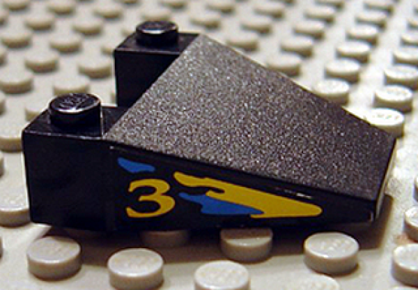 Lego Wedge 4 x 4, decorated (4858pb06)