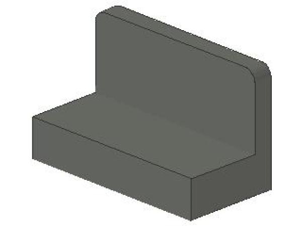 Lego Panel 1 x 2 x 1 (4865b) rounded Corners, dark bluish gray