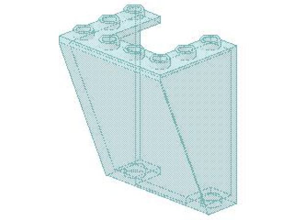 Lego Windscreen 3 x 4 x 4 (4872) Inerted, transparent light blue