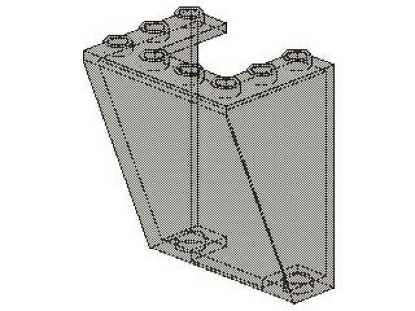 Lego Windscreen 3 x 4 x 4 (4872) Inerted, transparent black