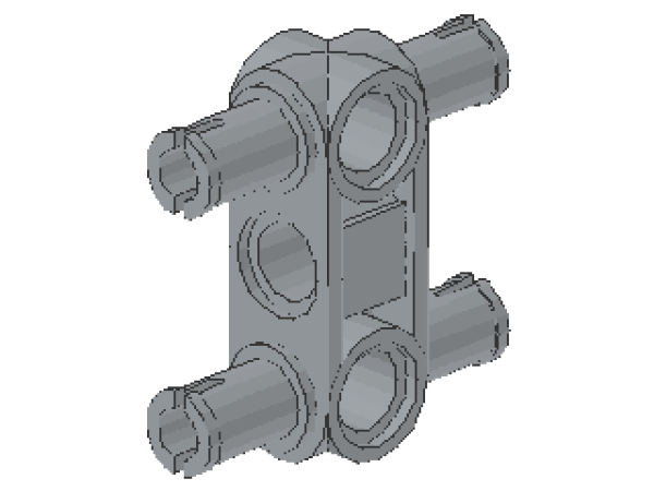 Lego Technic Pin Connector 3L (48989) light bluish gray