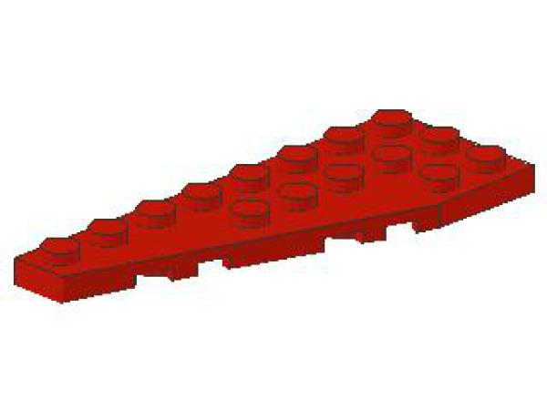 Lego Wedge Plate 8 x 3 (50305) red