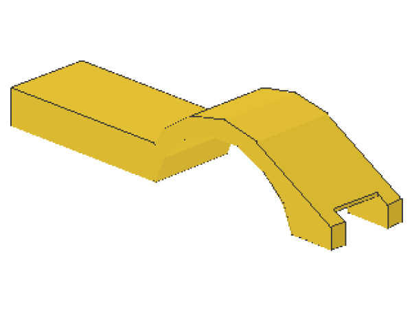 Lego Mudguard 1 x 4 1/2 (50947) yellow