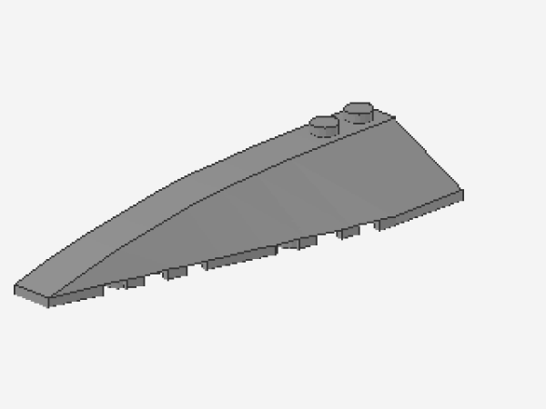 Lego Wedge, left 10 x 3 (50955) light bliuish gray