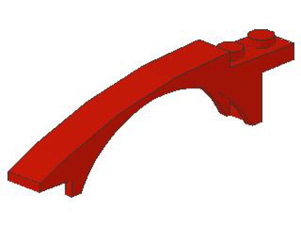 Lego Slope Stone, cujrved 8 x 1 x 1 2/3 (50967) red