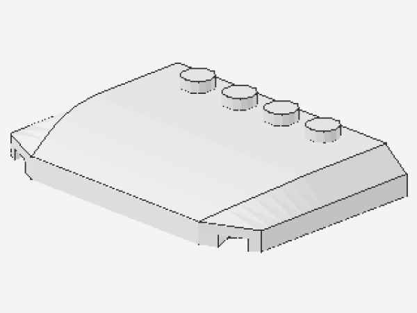 Lego Keil 4 x 6 (52031) weiß