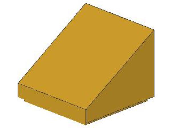 Lego Slope Stone 30° 1 x 1 x 2/3 (54200) pearl gold